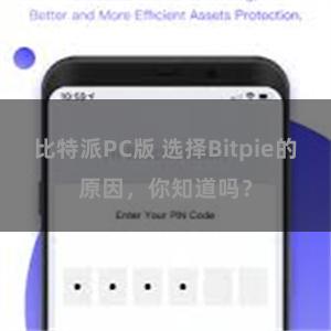 比特派PC版 选择Bitpie的原因，你知道吗？