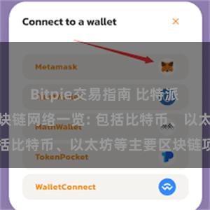 Bitpie交易指南 比特派钱包支持的区块链网络一览: 包括比特币、以太坊等主要区块链项目