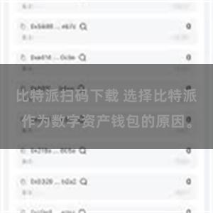 比特派扫码下载 选择比特派作为数字资产钱包的原因。