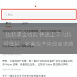 比特派全功能 快速上手比特派钱包，多链资产管理全攻略
