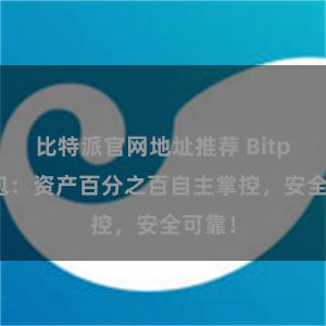 比特派官网地址推荐 Bitpie钱包：资产百分之百自主掌控，安全可靠！