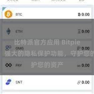 比特派官方应用 Bitpie钱包：强大的隐私保护功能，守护您的资产
