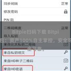 Bitpie扫码下载 Bitpie钱包：资产100%自主掌控，安全可靠。