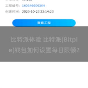 比特派体验 比特派(Bitpie)钱包如何设置每日限额？