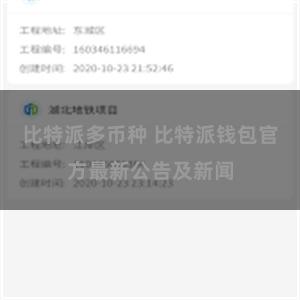 比特派多币种 比特派钱包官方最新公告及新闻