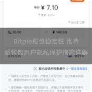 Bitpie钱包稳定性 比特派钱包用户隐私保护措施详解