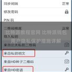 比特派教程官网 比特派钱包用户隐私保护措施详解