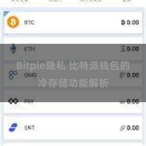 Bitpie隐私 比特派钱包的冷存储功能解析