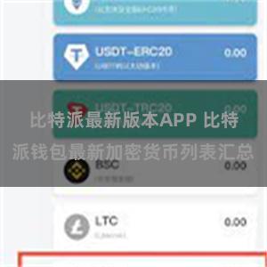比特派最新版本APP 比特派钱包最新加密货币列表汇总