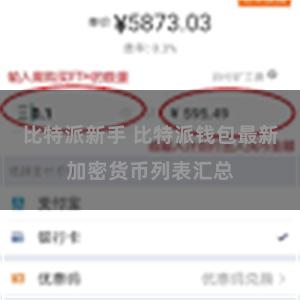 比特派新手 比特派钱包最新加密货币列表汇总