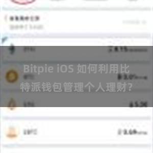 Bitpie iOS 如何利用比特派钱包管理个人理财？