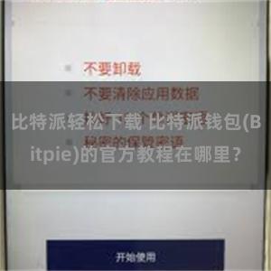 比特派轻松下载 比特派钱包(Bitpie)的官方教程在哪里？
