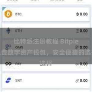 比特派注册教程 Bitpie免费数字资产钱包，安全便捷的选择