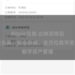 Bitpie兑换 比特派钱包：一键交易，安全存储，全方位数字资产管理