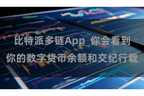 比特派多链App  你会看到你的数字货币余额和交纪行载