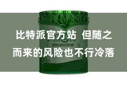 比特派官方站  但随之而来的风险也不行冷落